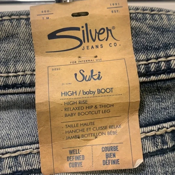 🍂FINAL SALE🍂NWT Silver Jeans - Picture 3 of 4